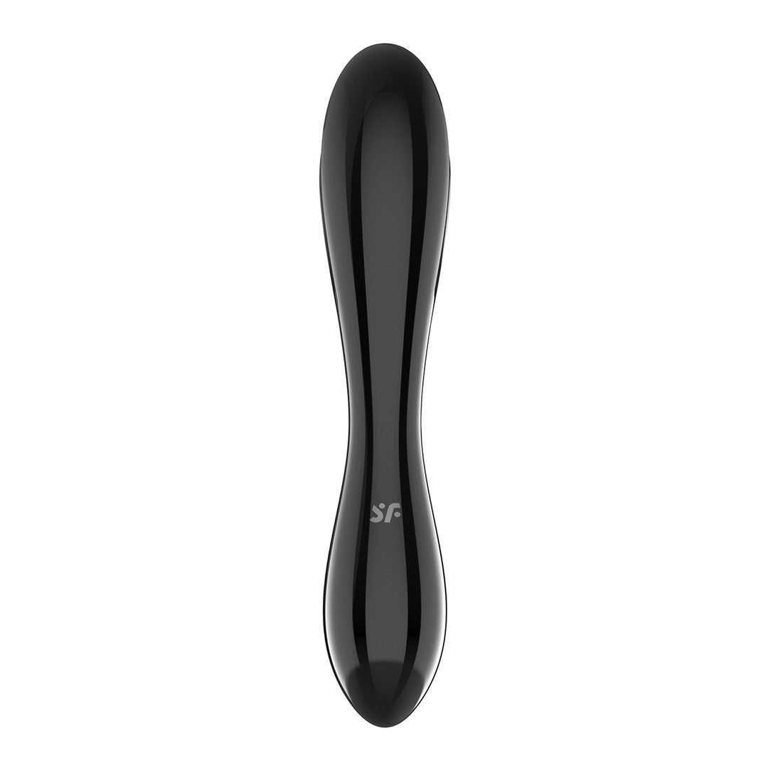 SATISFYER DAZZLING CRYSTAL 1 GLASS DILDO BLACK