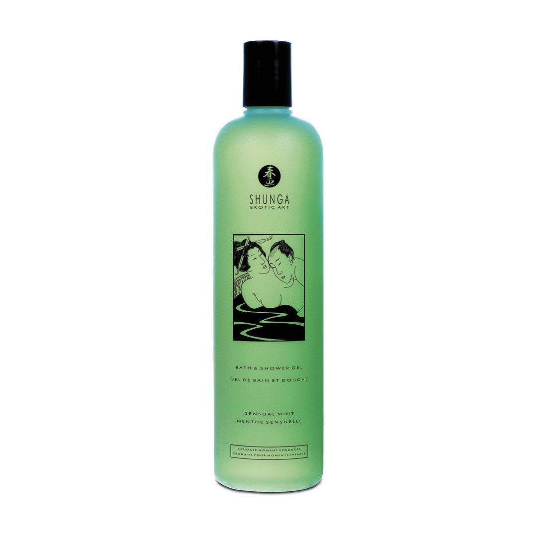 SHUNGA EROTIC ART - BATH AND SHOWER GEL - SENSUAL MINT - 12.5 FL OZ / 370 ML