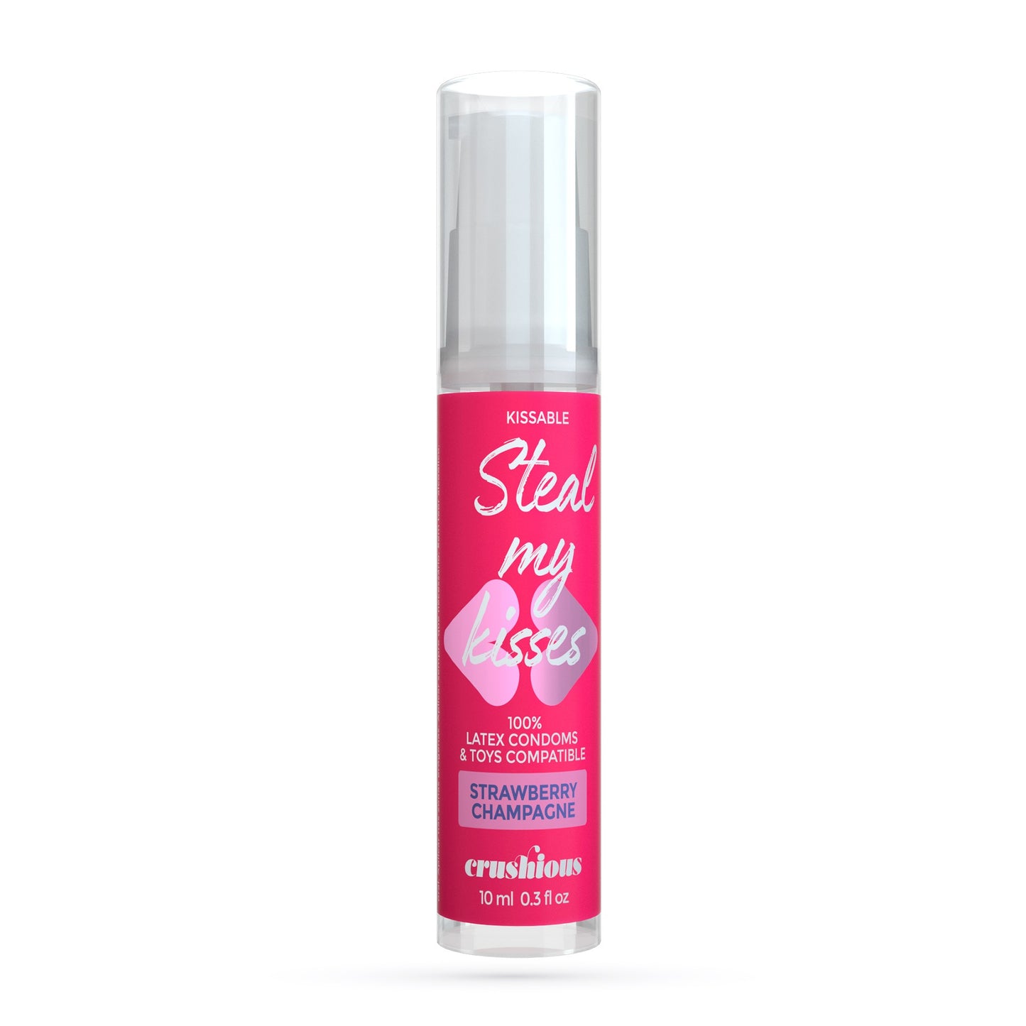 CRUSHIOUS STEAL MY KISSES STRAWBERRY CHAMPAGNE FLAVOUR LUBRICANT GEL 10ML