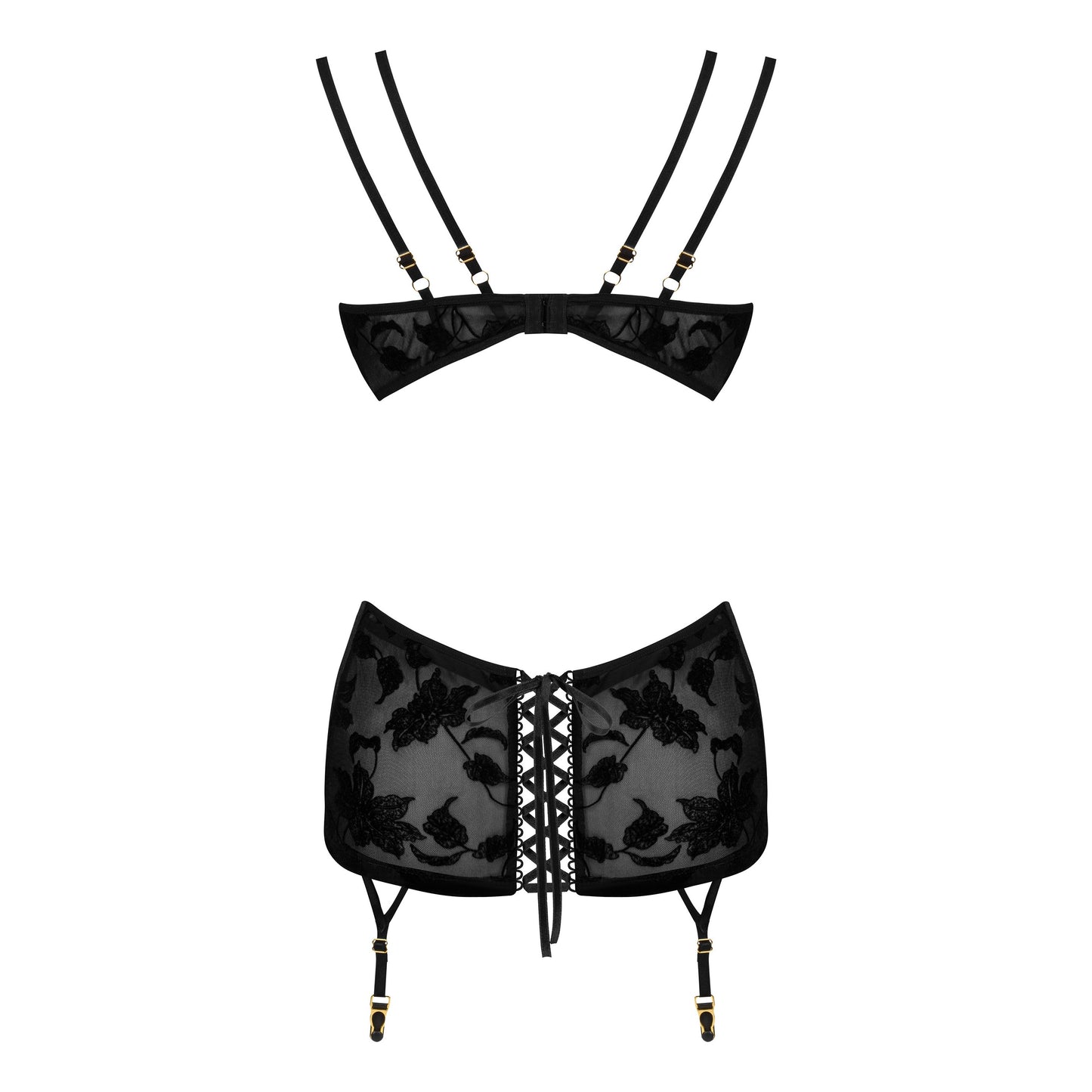 BEAUTY NIGHT FASHION XIOMARA CHEMISE AND THONG BLACK