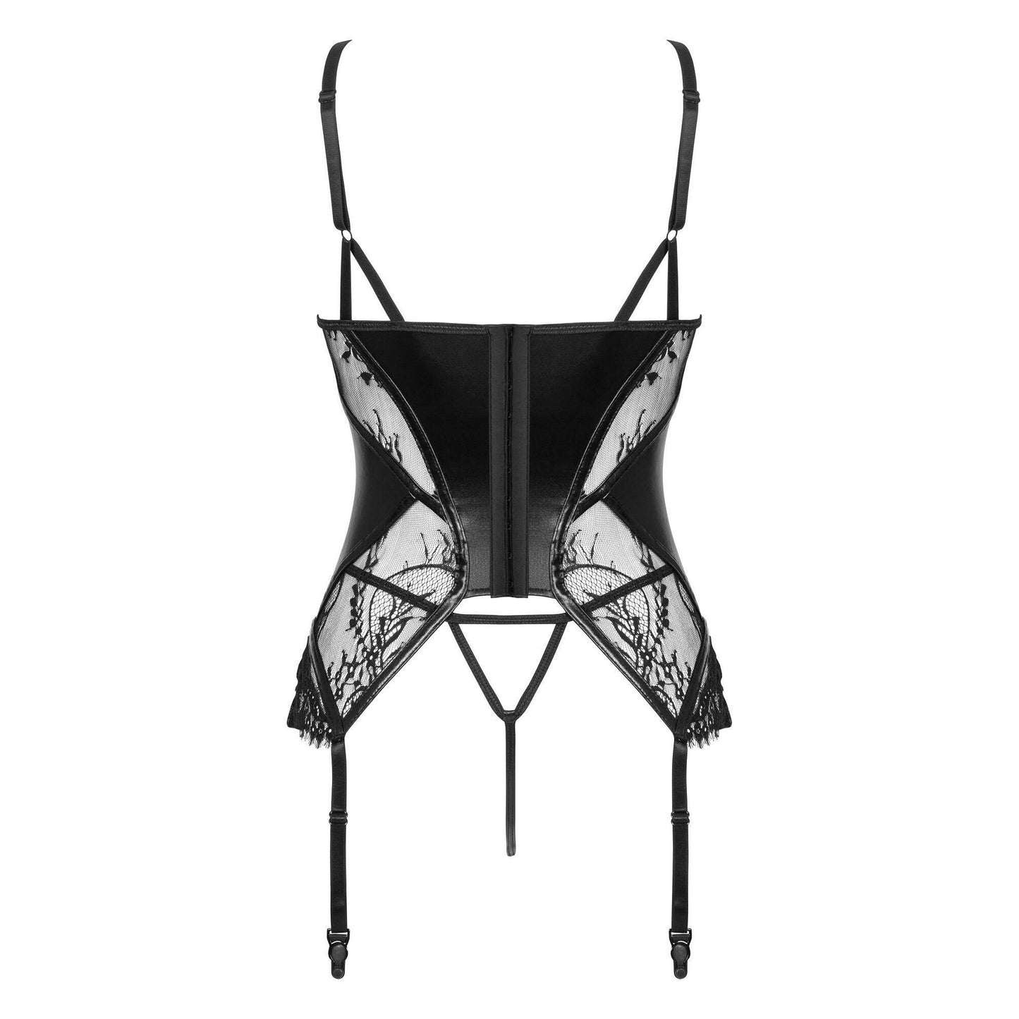 BEAUTY NIGHT FASHION LEONELA CORSET AND THONG BLACK