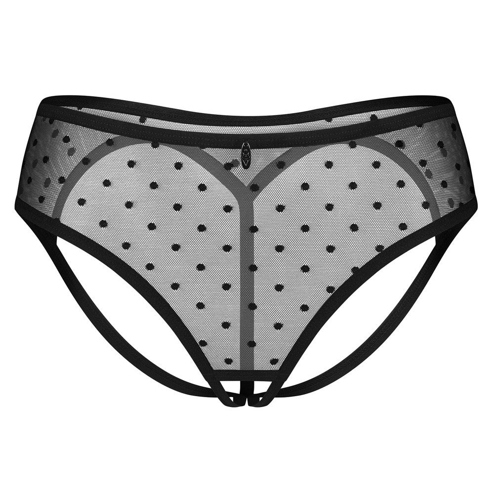 OBSESSIVE CROTCHLESS PANTIES NUITES BLACK