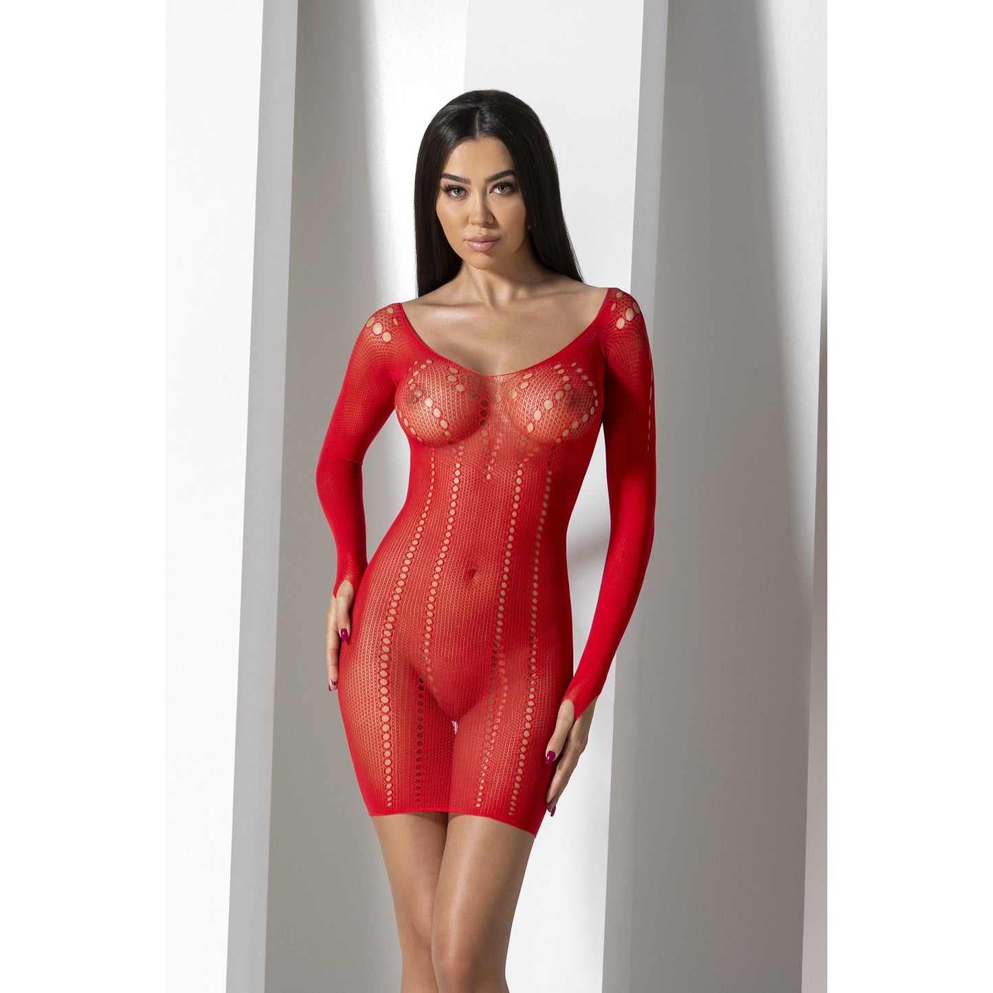 PASSION EROTIC LINE DRESS BS101 RED
