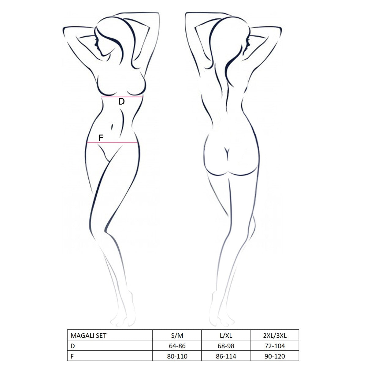 PASSION DEVIL COLLECTION MAGALI SET 3 PIECE RED