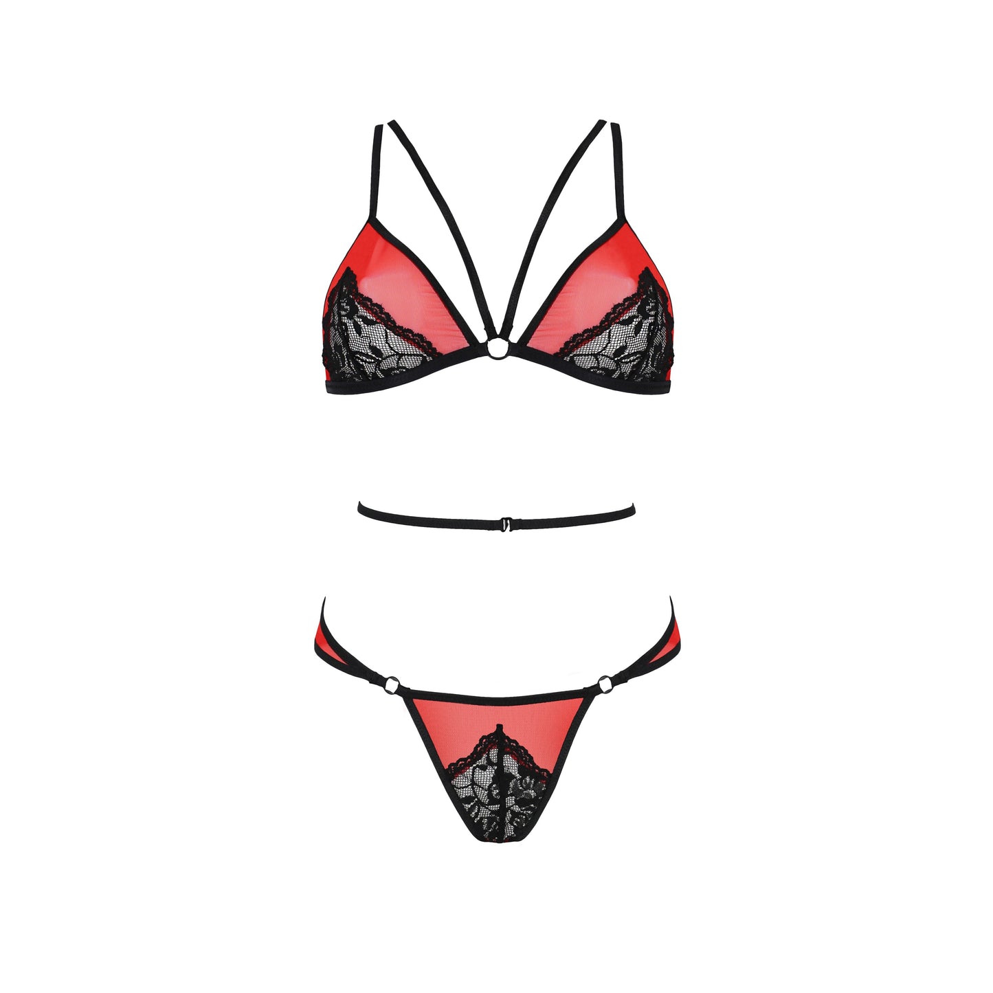 PASSION EROTIC LINE PEONIA SET 2 PIECE RED