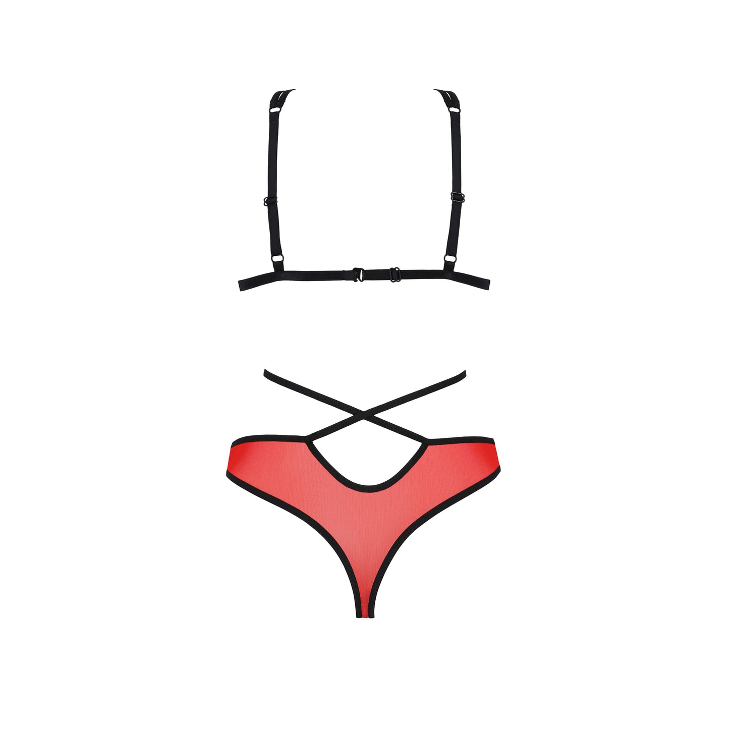 PASSION EROTIC LINE PEONIA SET 2 PIECE RED