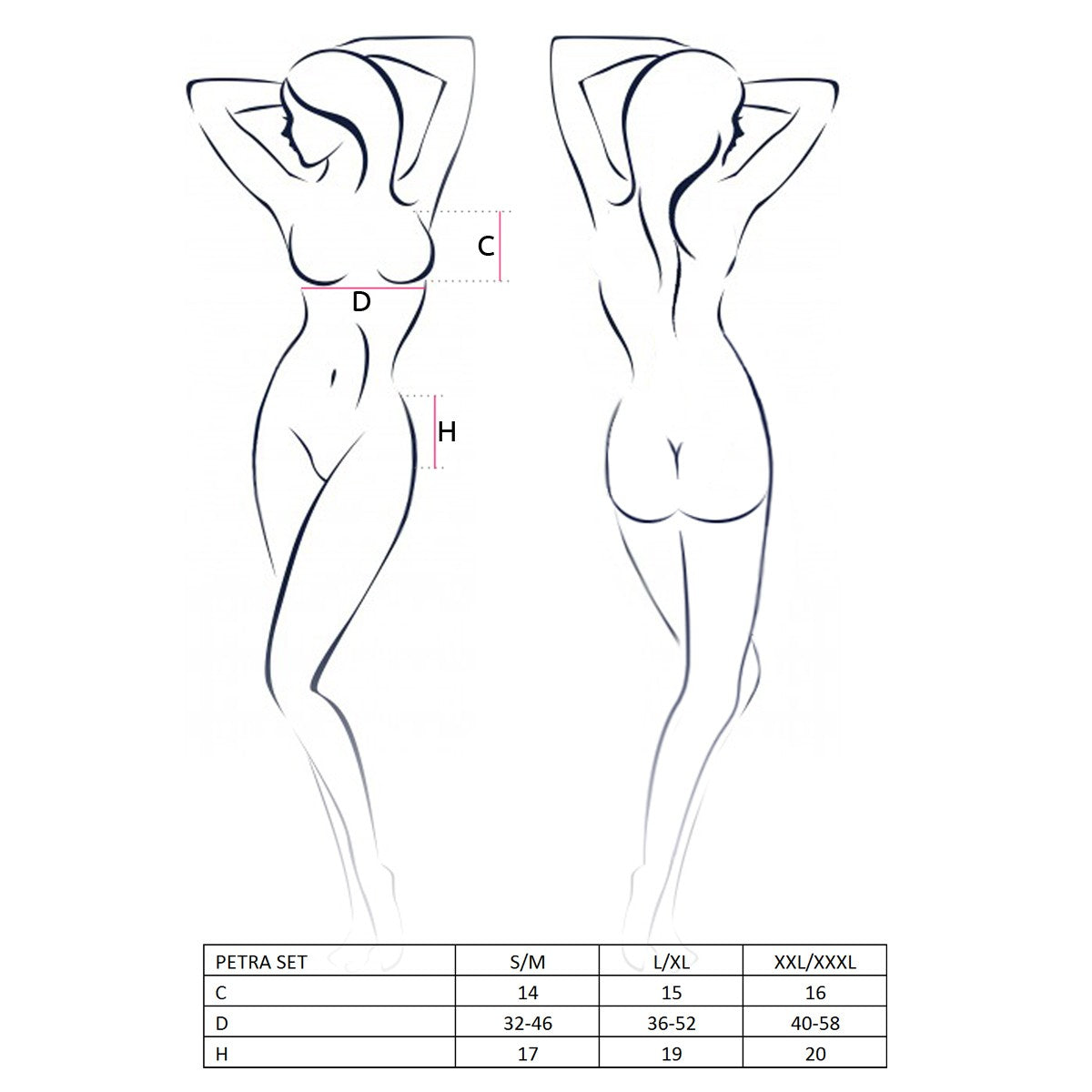 PASSION PETRA 3 PIECE SET BLACK