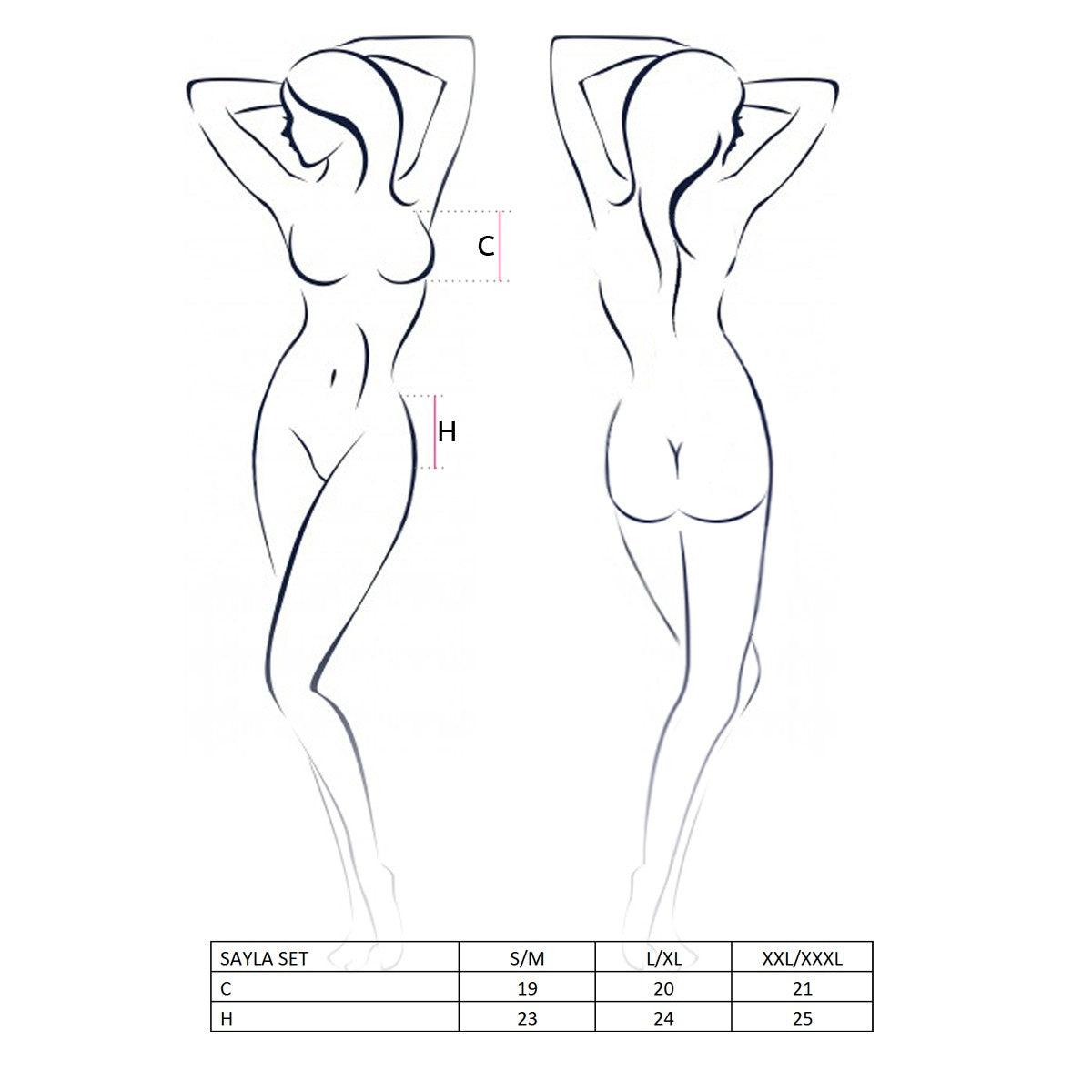 PASSION SAYLA 3 PIECE SET BLACK