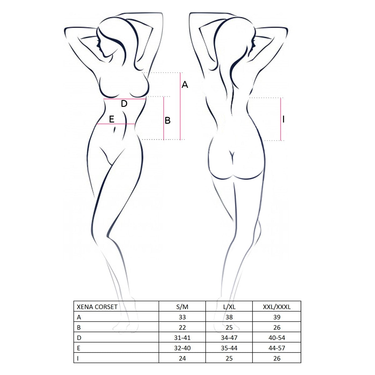 PASSION XENA CORSET AND THONG WHITE PASSION