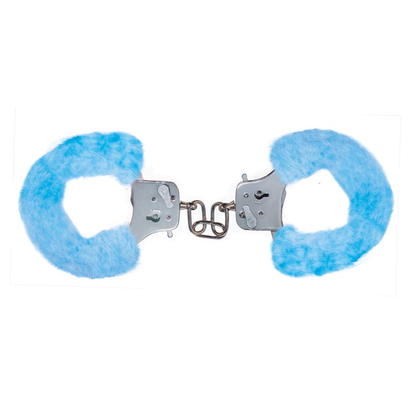TOYJOY FURRY FUN CUFFS PALE BLUE PLUSH