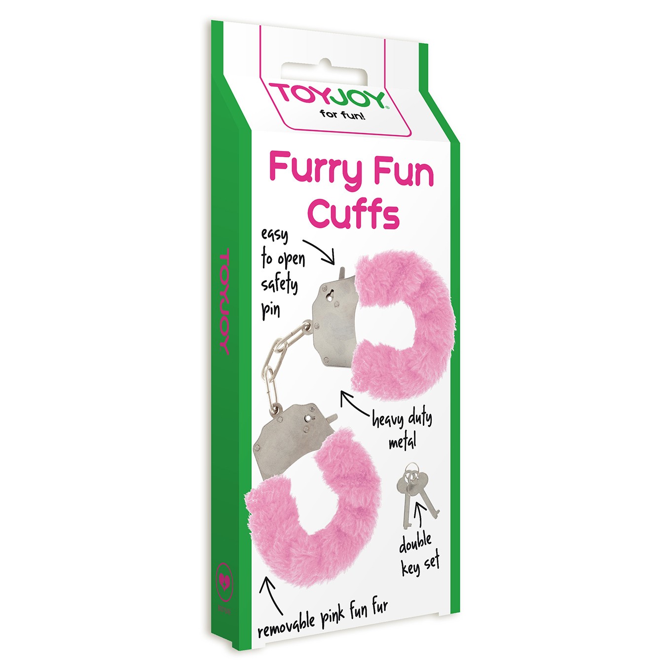 TOYJOY FURRY FUN CUFFS PINK PLUSH