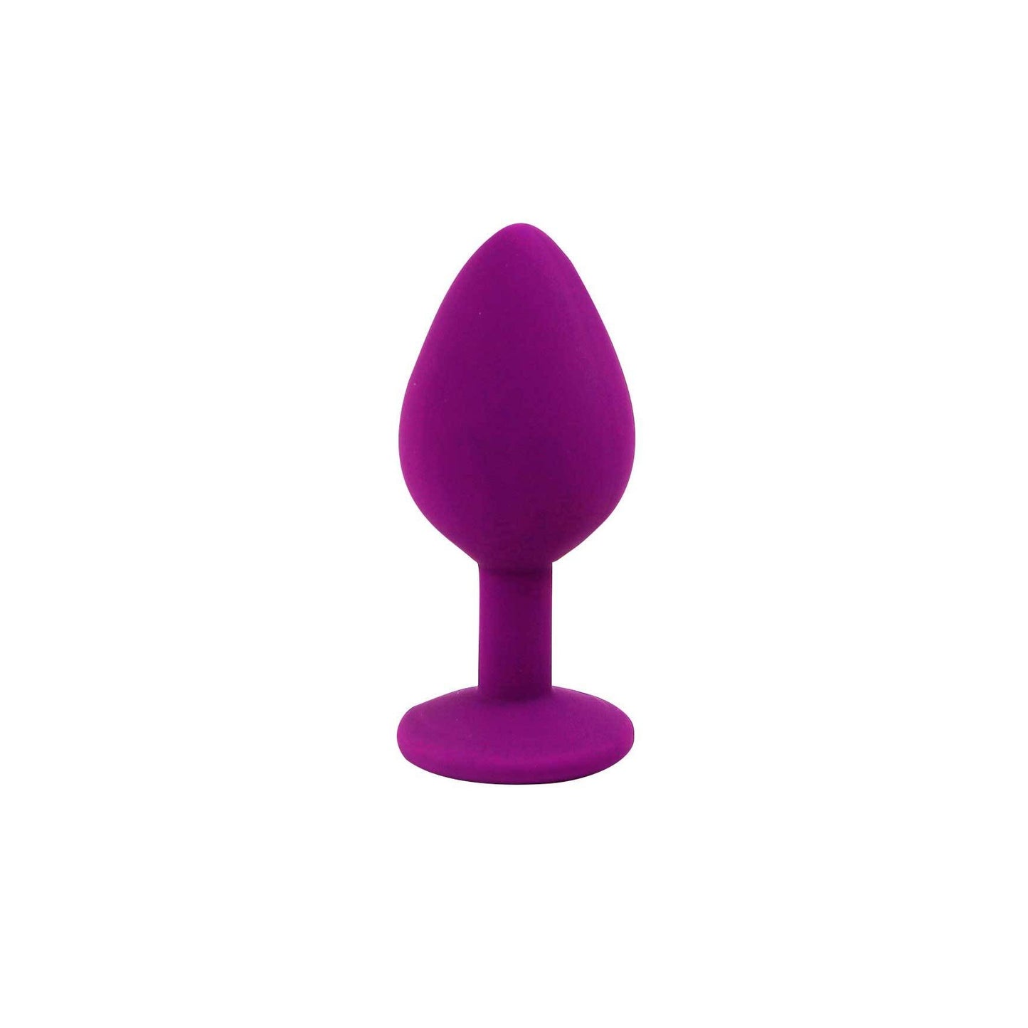 CANDY LUST SILICONE ANAL PLUG WITH PURPLE JEWEL