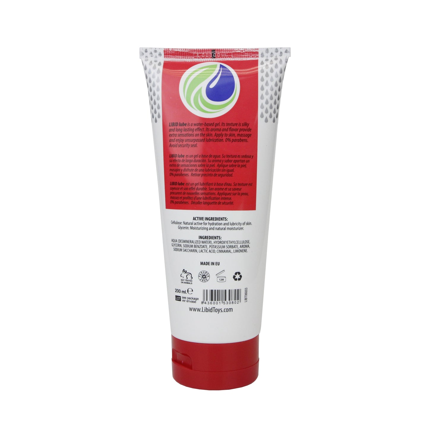 LIBID LUBE CHERRY WATER-BASED 200ML