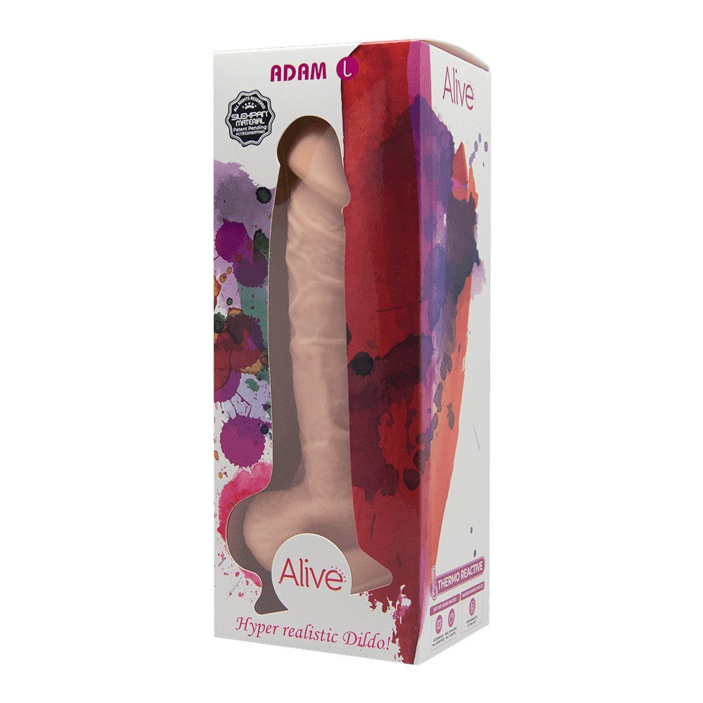 ALIVE ADAM HYPER REALISTIC DILDO WITH TESTICLES