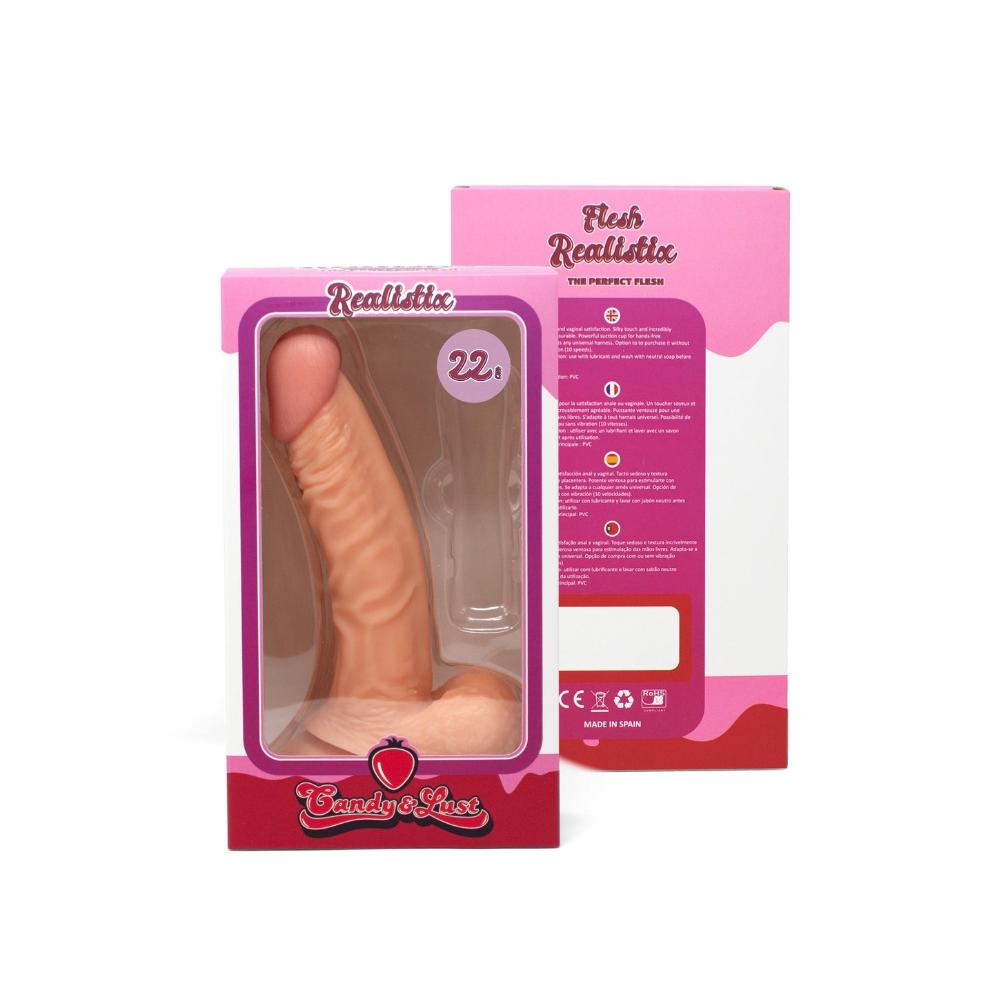 CANDY LUST REALISTIX DILDO MOD.4 22,5CM