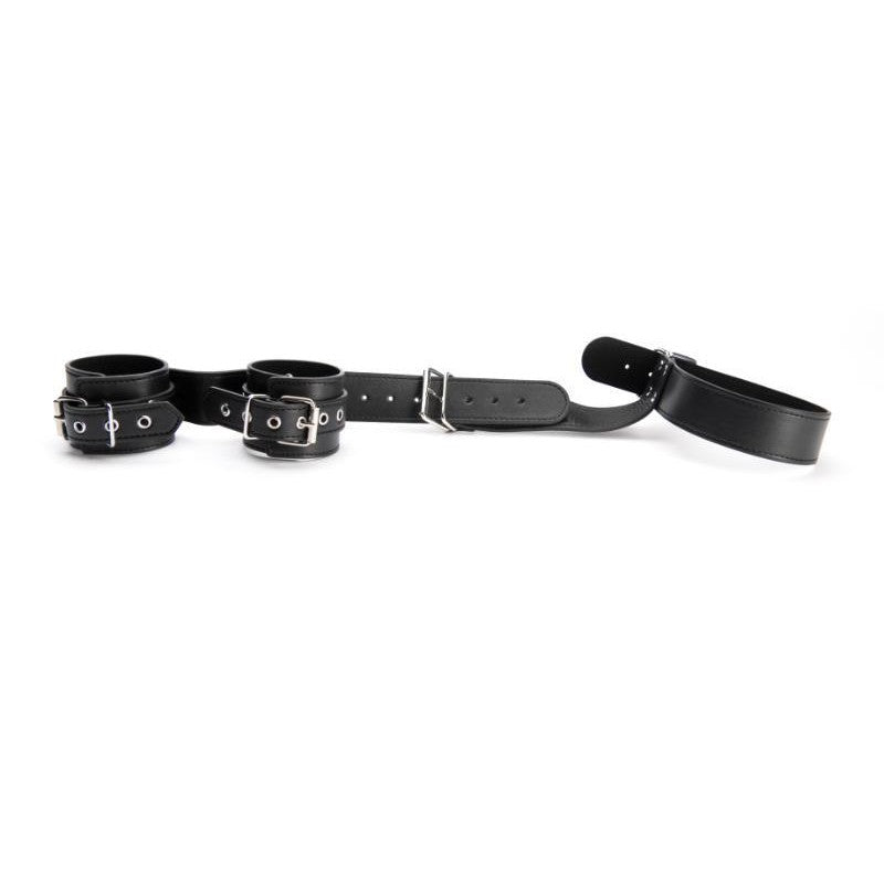 ARGUS TOYS ARGUS FETISH BONDAGE COLLAR WITH WIRST CUFFS