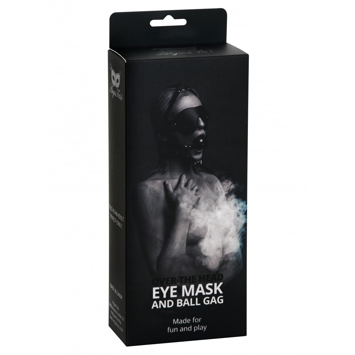 ARGUS TOYS OVER THE HEAD EYE MASK WITH BALL GAG