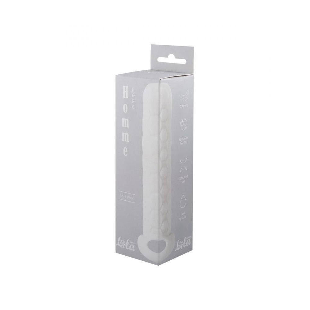 LOLA GAMES HOMME LONG PENIS SLEEVE WHITE 11-15CM