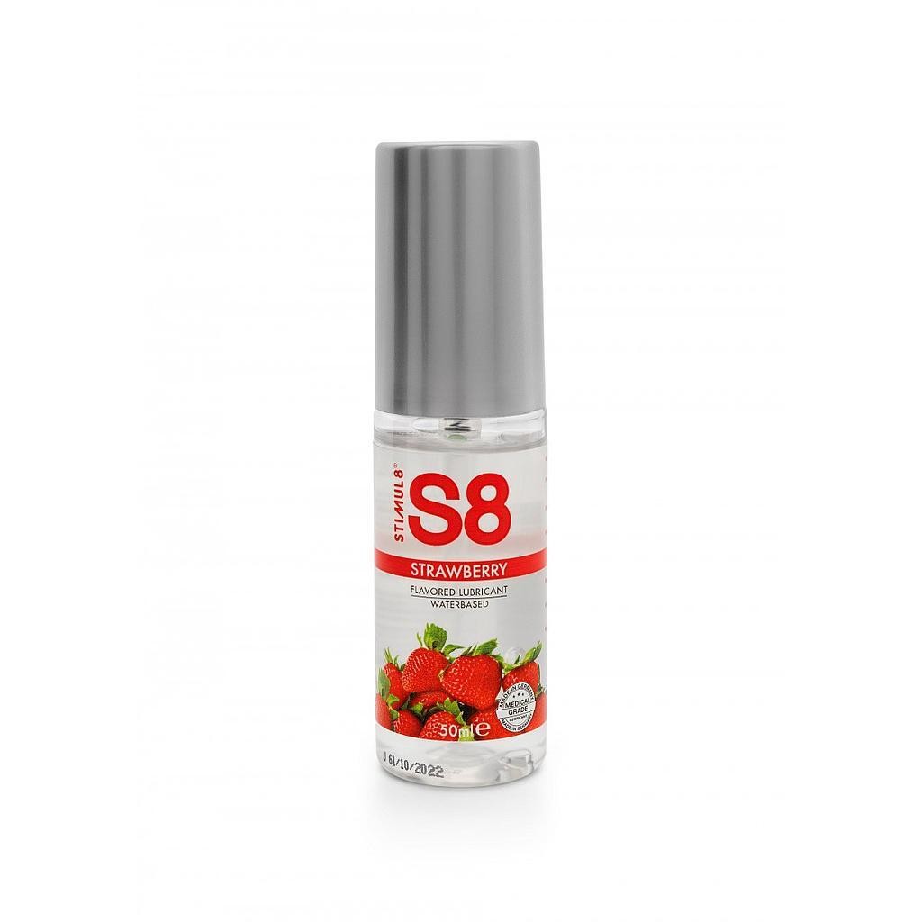 STIMUL8 S8 WATER-BASED FLAVOURED LUBE STRAWBERRY 50ML