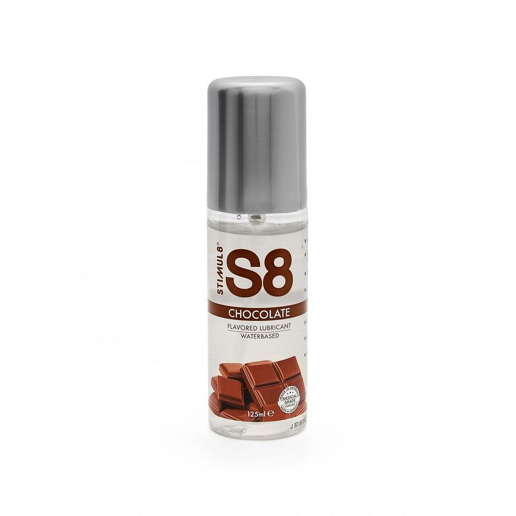 STIMUL8 S8 WATER-BASED FLAVOURED LUBE CHOCOLATE 125ML