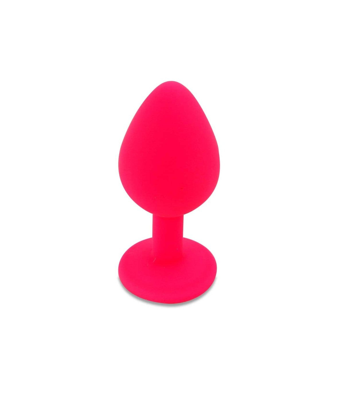 CANDY LUST SILICONE ANAL PLUG WITH PINK JEWEL
