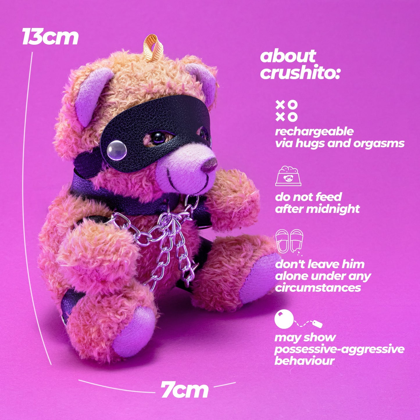 CRUSHITO CHAINS BEAR KEYRING