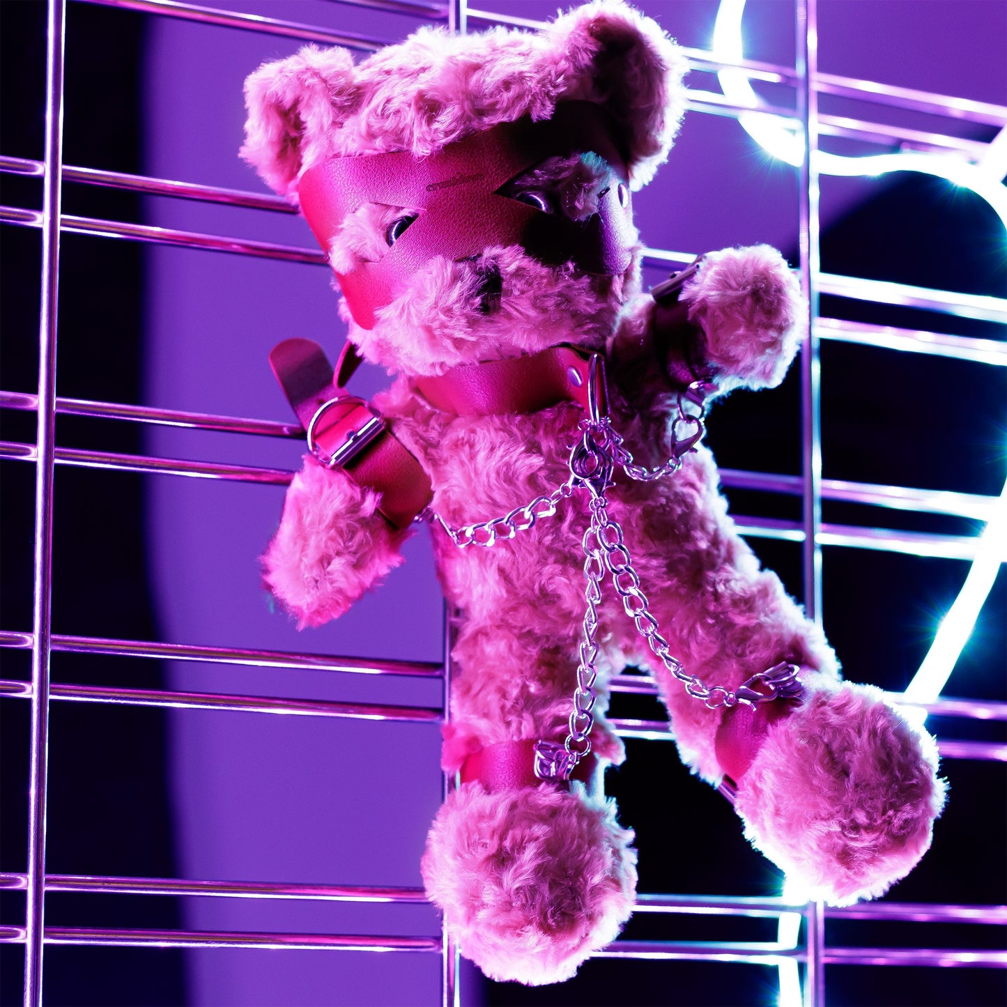 CRUSHITO BONDAGE TEDDY BEAR RED 31CM