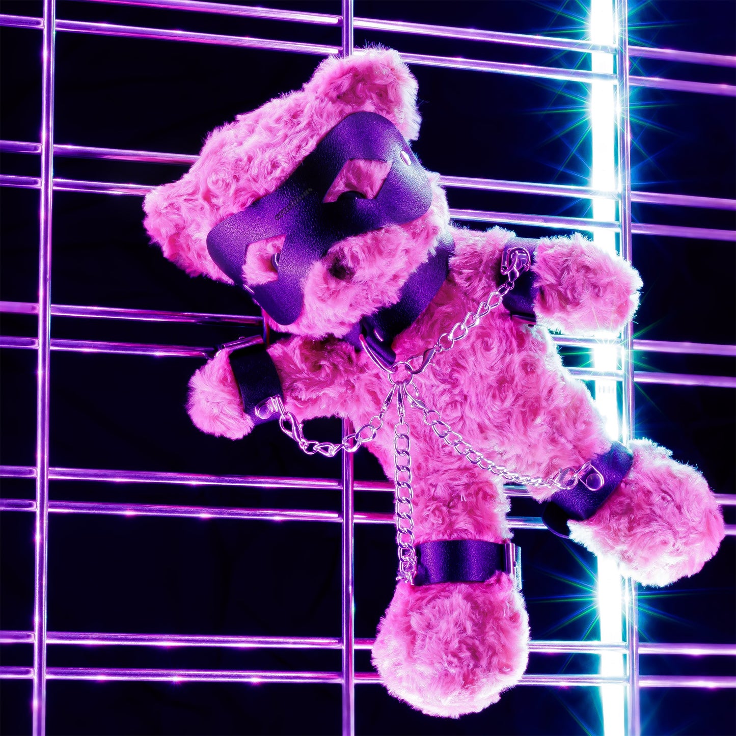 CRUSHITO BONDAGE TEDDY BEAR BLACK 31CM