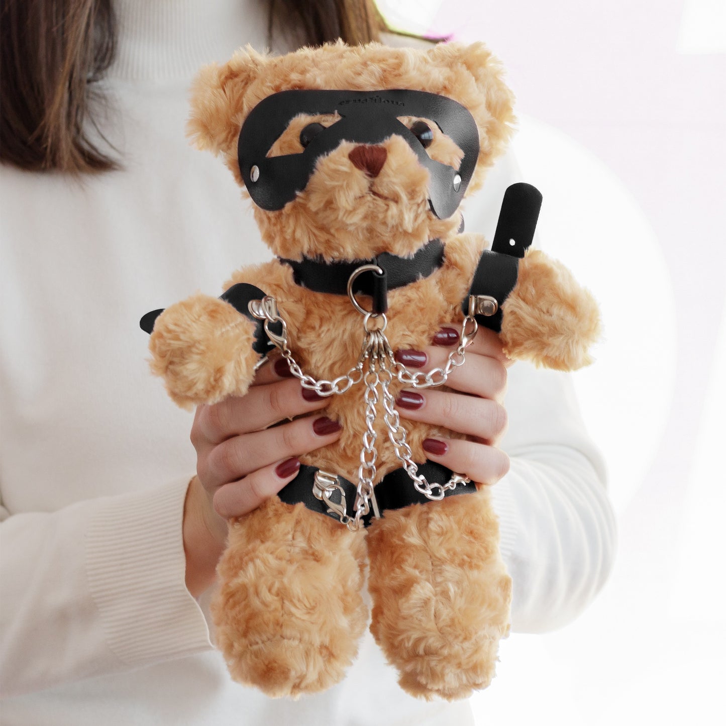CRUSHITO BONDAGE TEDDY BEAR BLACK 31CM