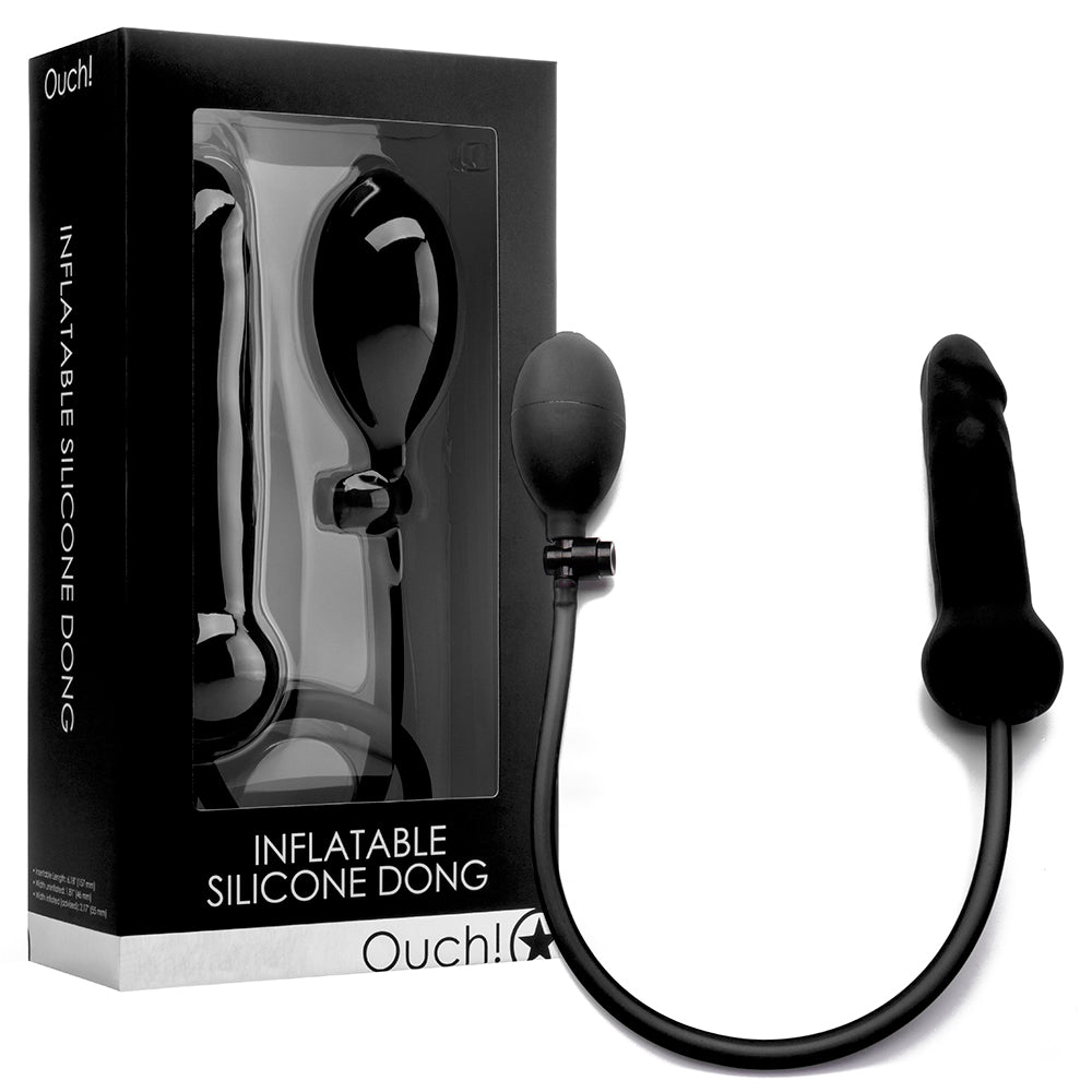 INSUFLÁVEL DONG DE SILICONE BLACK
