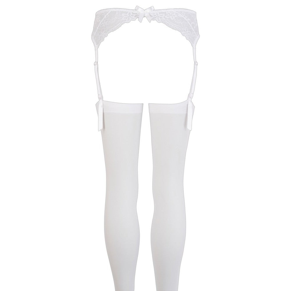 LACE GARTER BELT WHITE