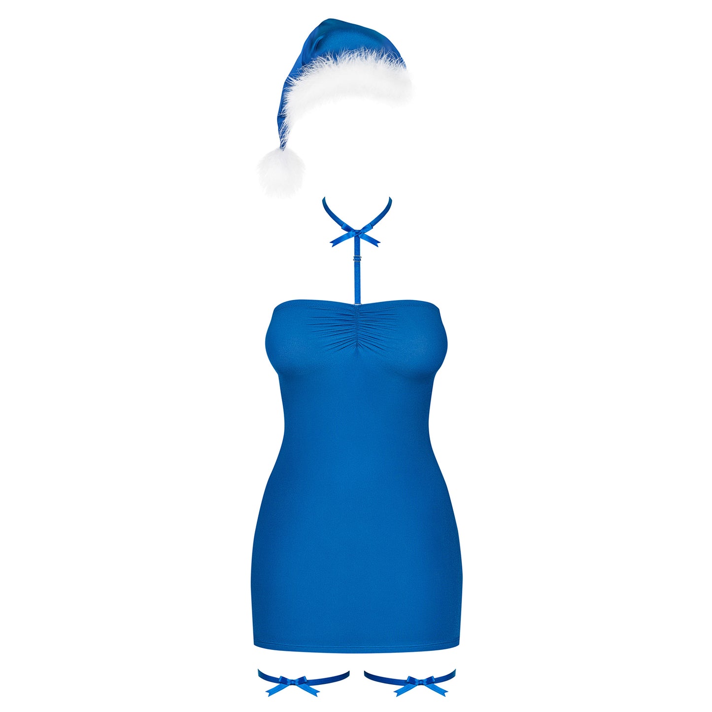 OBSESSIVE KISSMAS RED DRESS BLUE