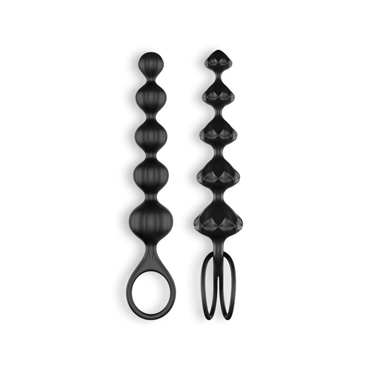 LOVE BEADS 2 PIECE SET BLACK