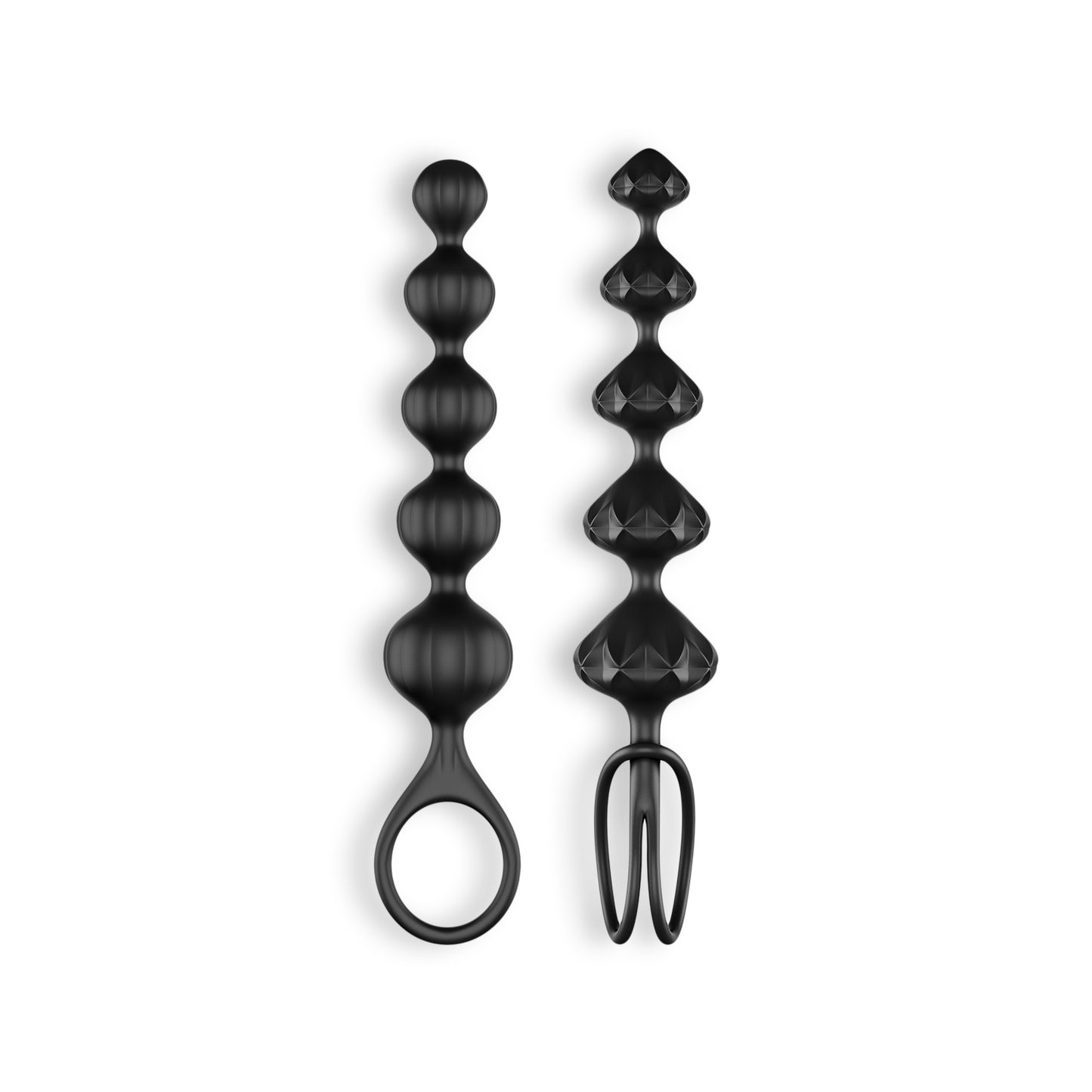 LOVE BEADS 2 PIECE SET BLACK