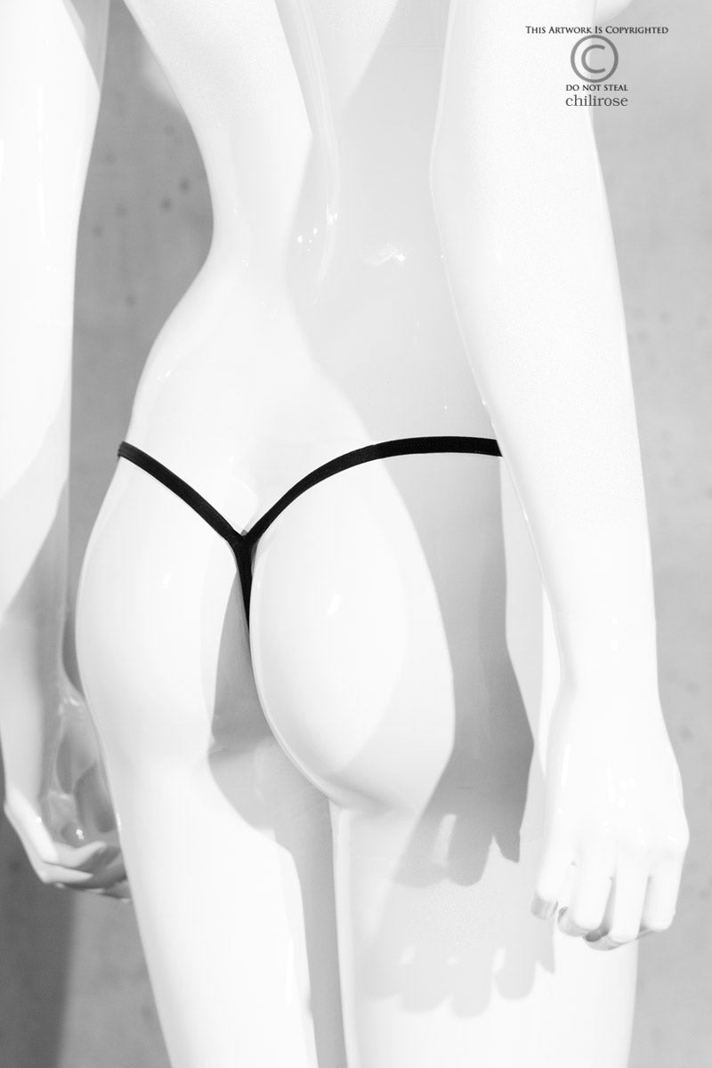 CR-4385 CHOKER PANTY BLACK