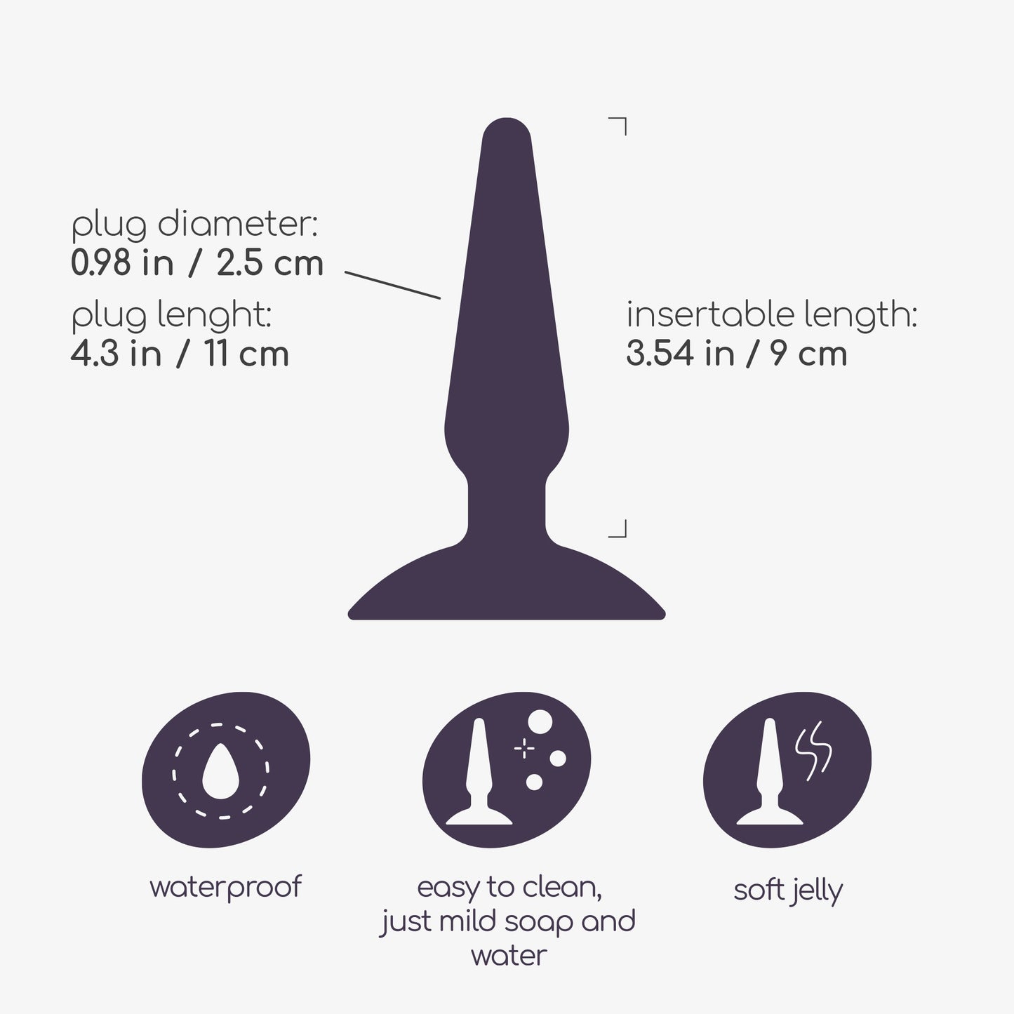 CRUSHIOUS JOLLY PLUG ANAL PLUG BLACK