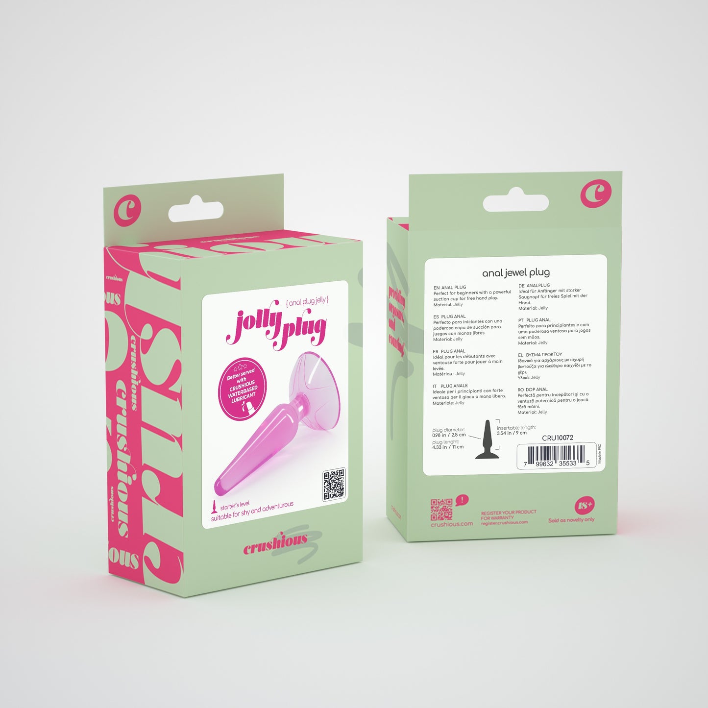 CRUSHIOUS JOLLY PLUG ANAL PLUG PINK