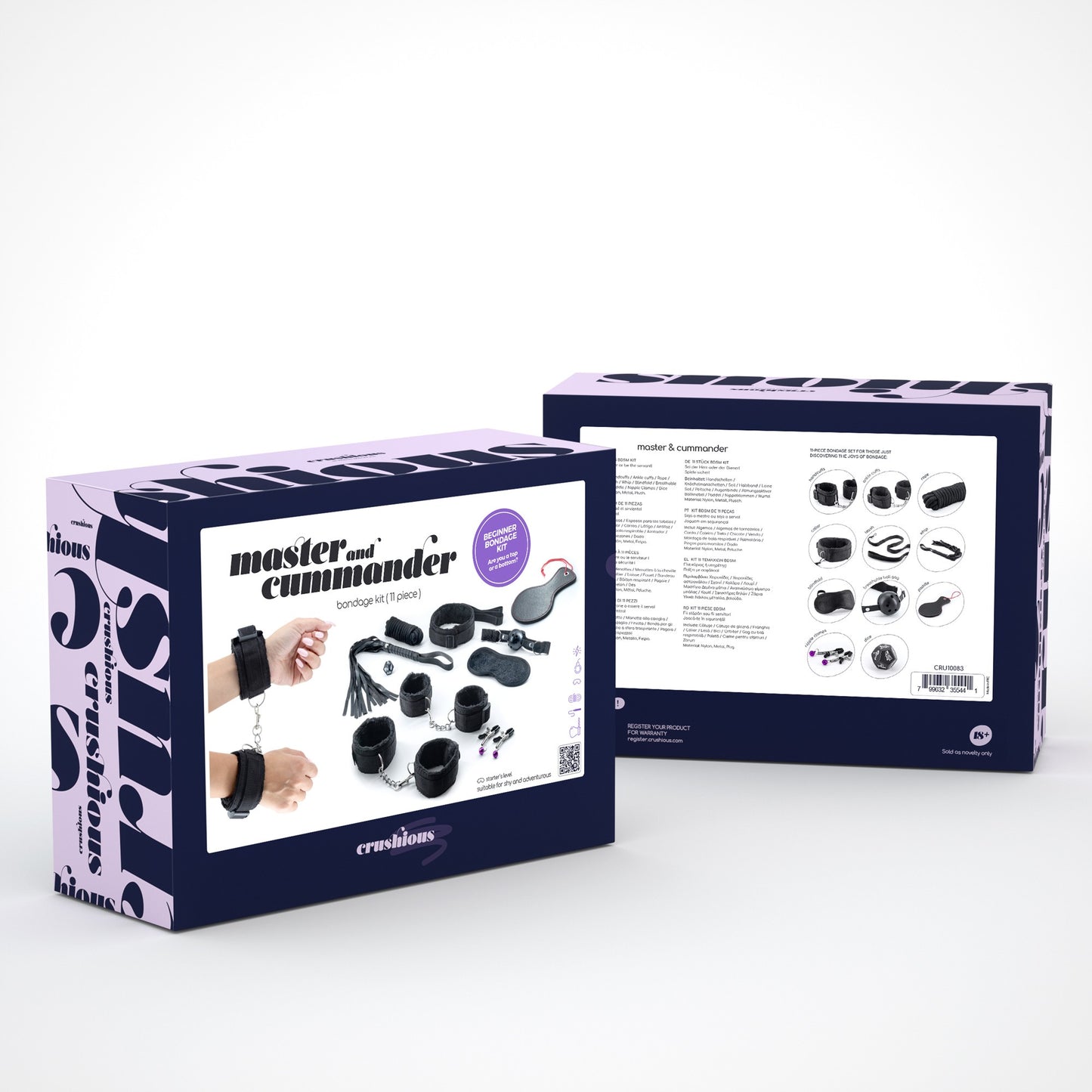 CRUSHIOUS MASTER & CUMMANDER 11 PIECE BONDAGE KIT