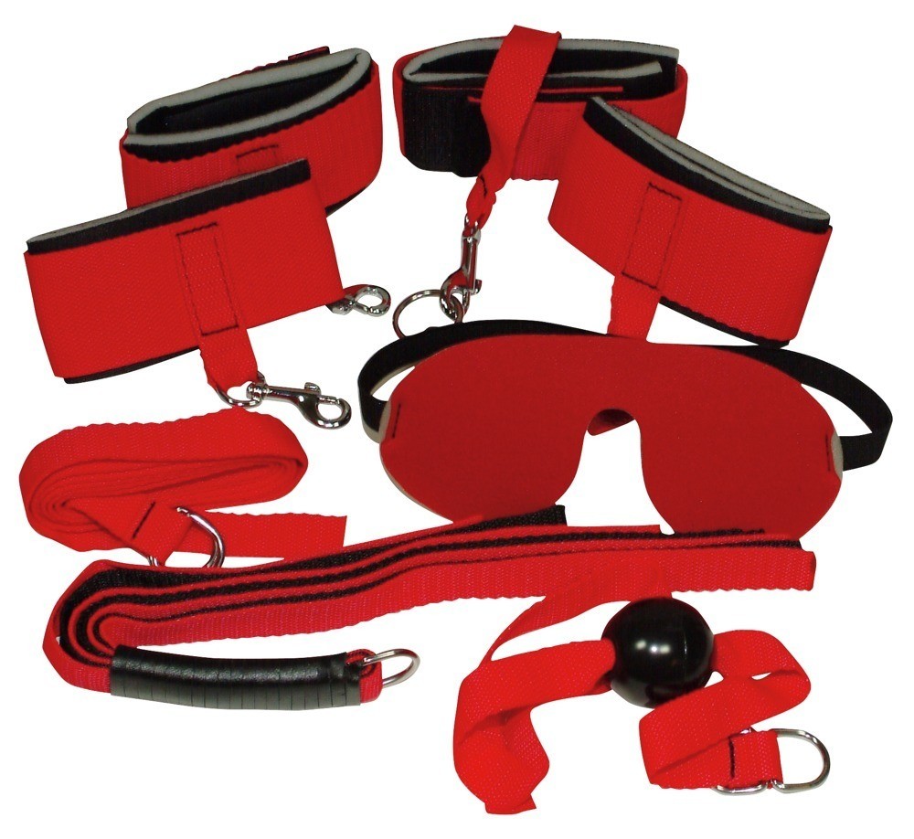 BAD KITTY BONDAGE SET RED