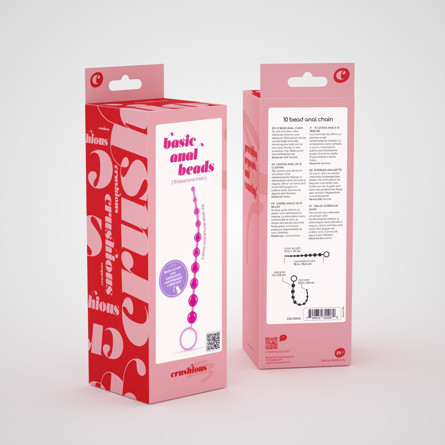 10 BEAD ANAL CHAIN PINK