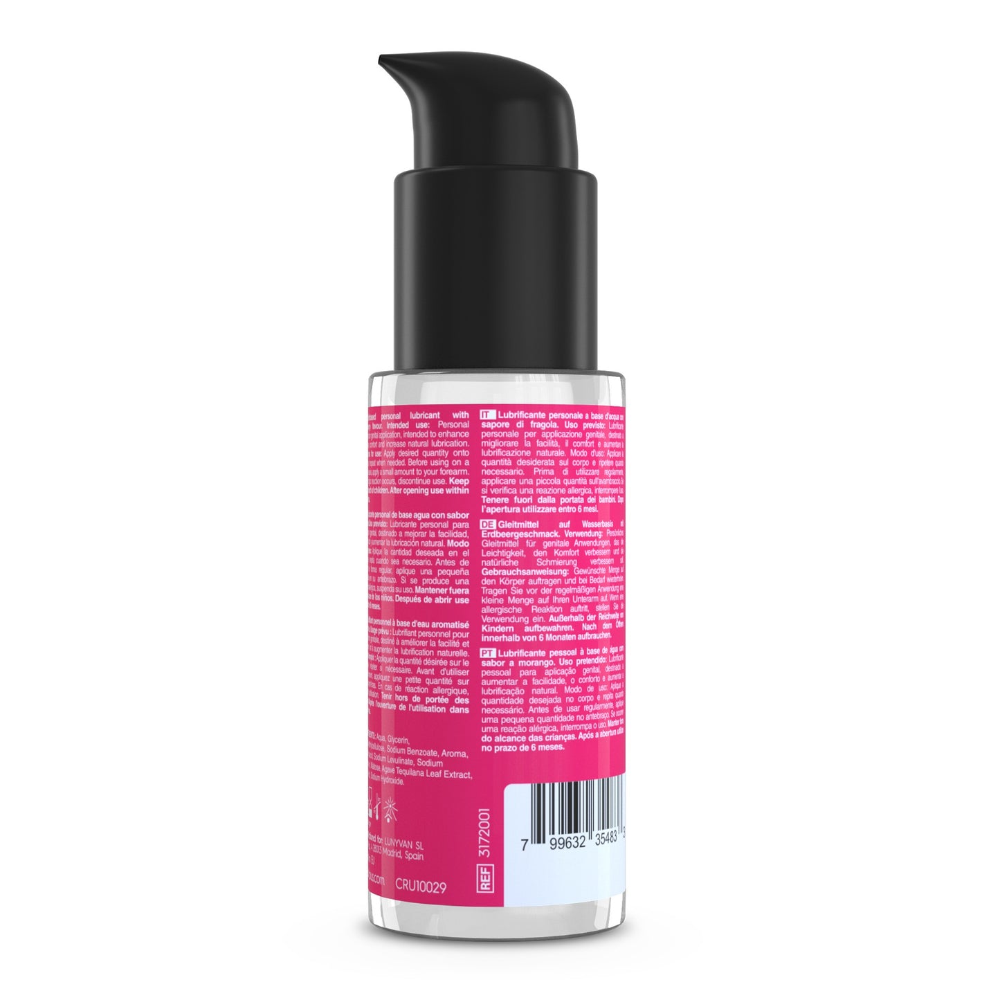 ME LO COMO VELCRO HANDCUFFS SET + SATIN BLINDFOLD AND STRAWBERRY KISSABLE LUBRICANT CRUSHIOUS