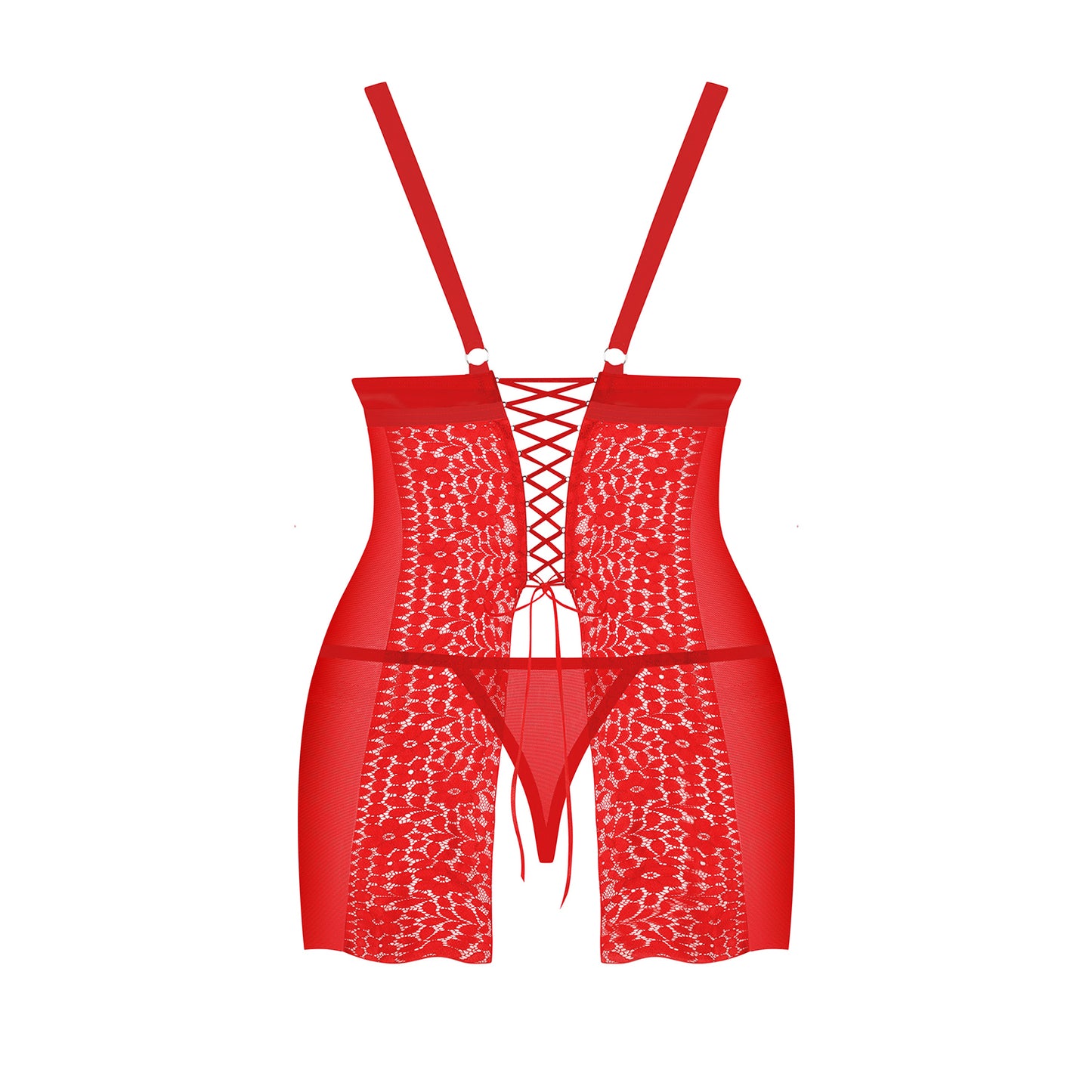QUEN SIZE OBSESSIVE BLOSSMINA CHEMISE AND THONG