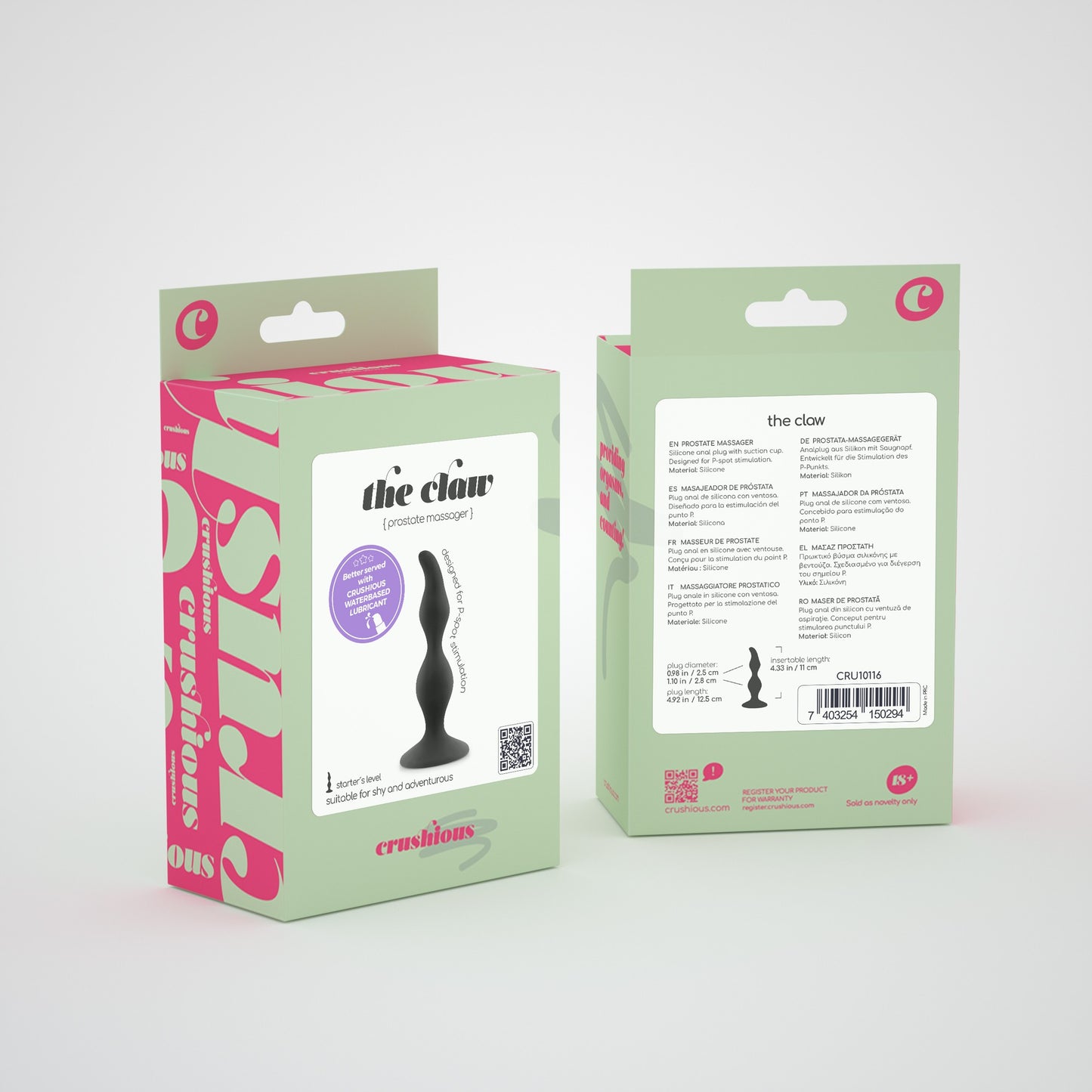 CRUSHIOUS THE CLAW PROSTATE MASSAGER PLUG