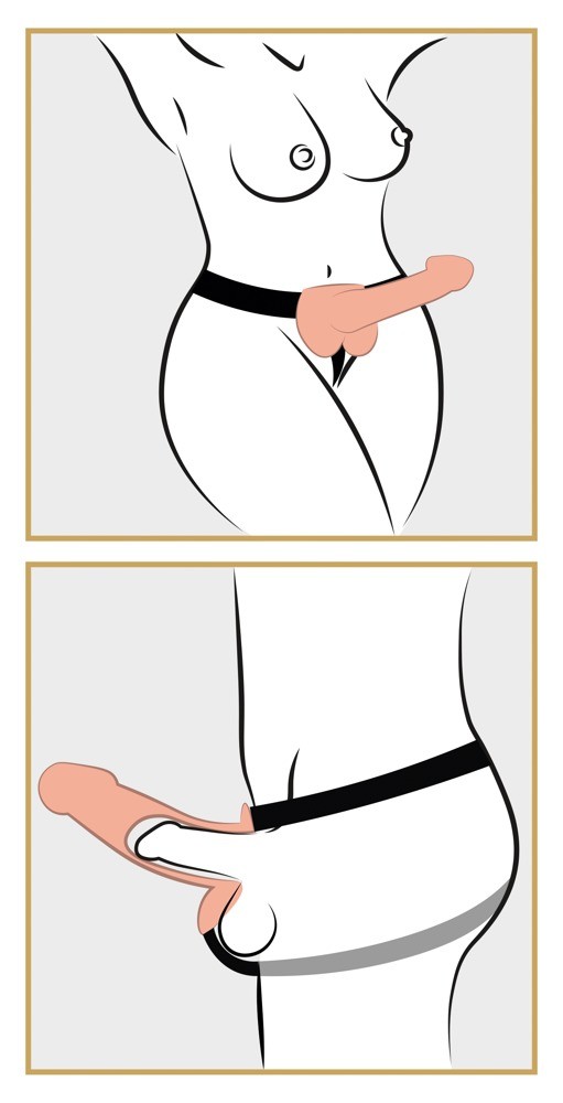 9" HOLLOW STRAP-ON FETISH FANTASY SERIES WHITE