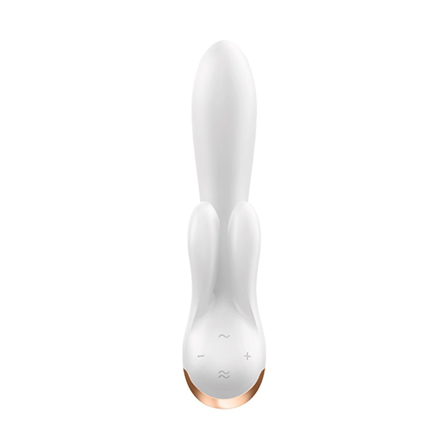 SATISFYER DOUBLE FLEX VIBRATOR WITH APP WHITE