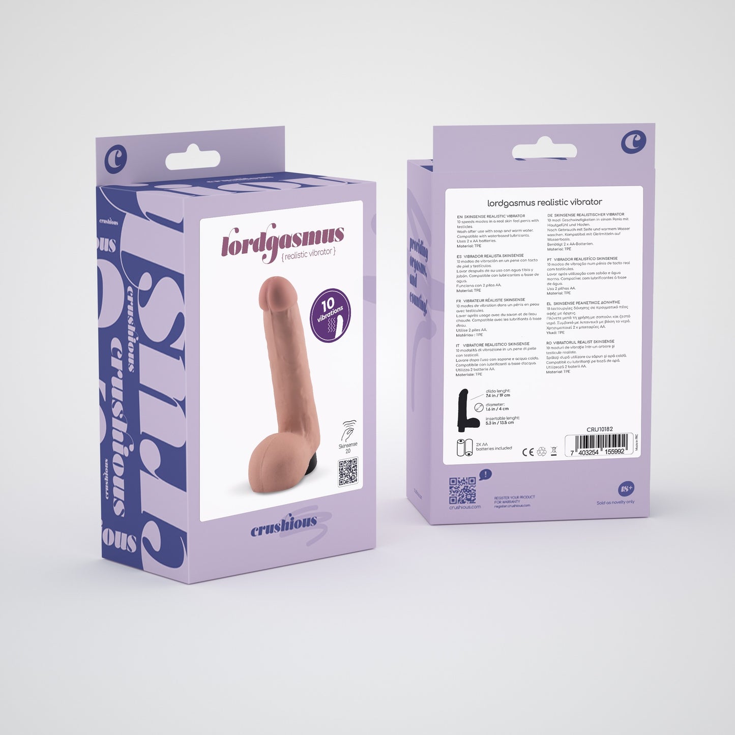 CRUSHIOUS LORDGASMUS REALISTIC VIBRATOR