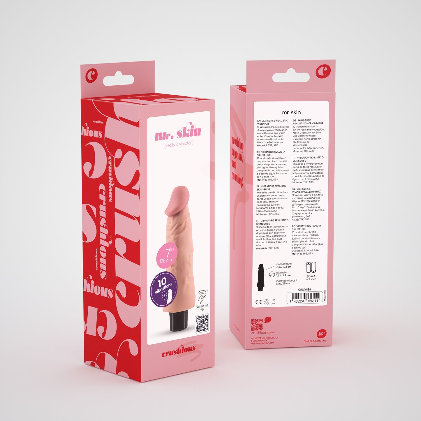 CRUSHIOUS MR. SKIN REALISTIC VIBRATOR