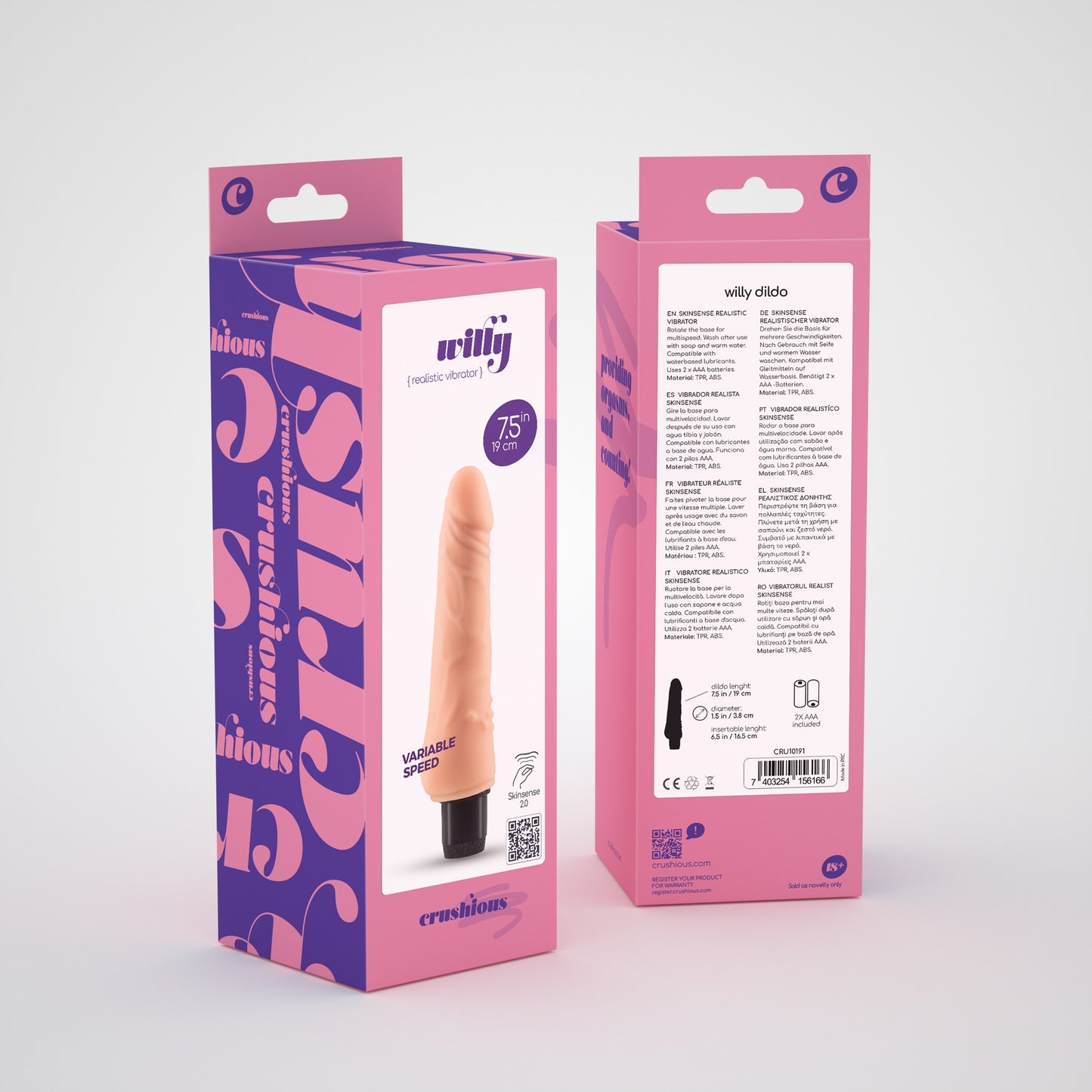 CRUSHIOUS WILLY REALISTIC VIBRATOR