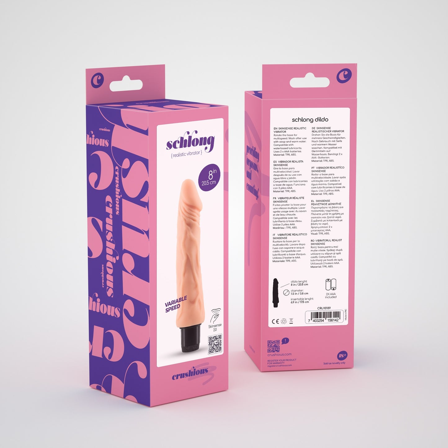 CRUSHIOUS SCHLONG REALISTIC VIBRATOR