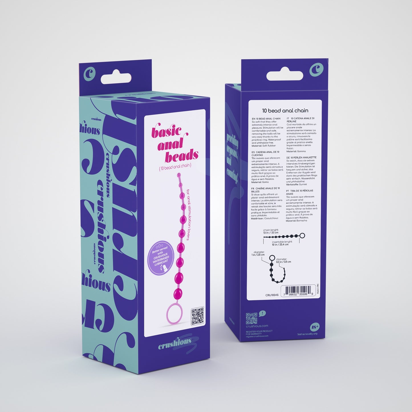 10 BEAD ANAL CHAIN PINK